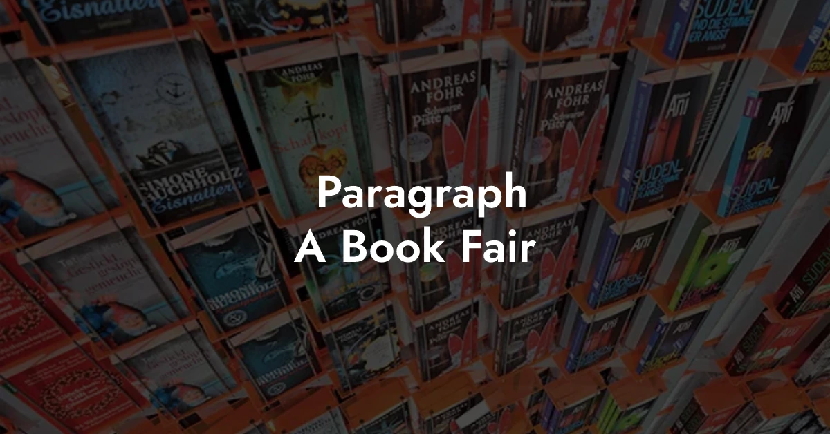 A Book Fair Paragraph with Bangla Meaning
